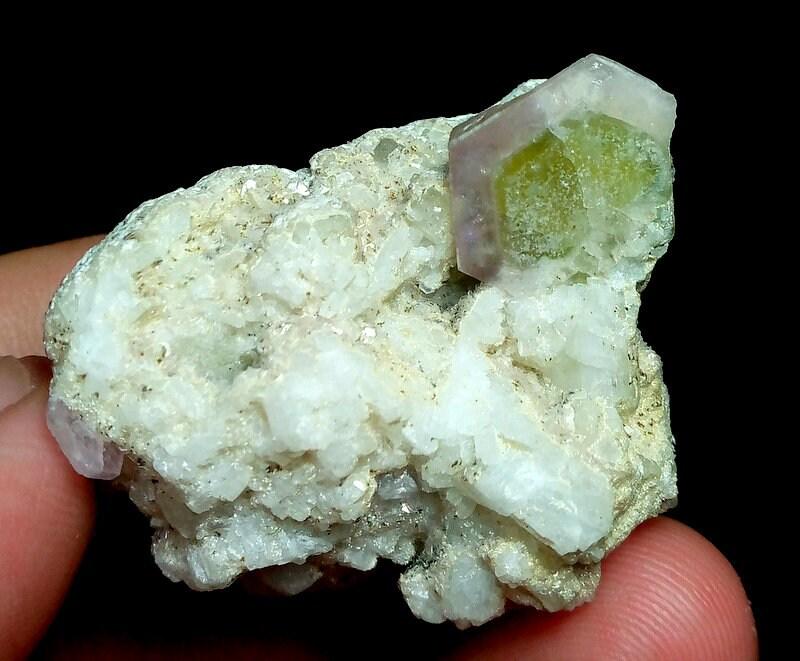 32 Grams Beautiful Tourmaline Slice On Matrix Specimen From Afghanistan (1 of 7)