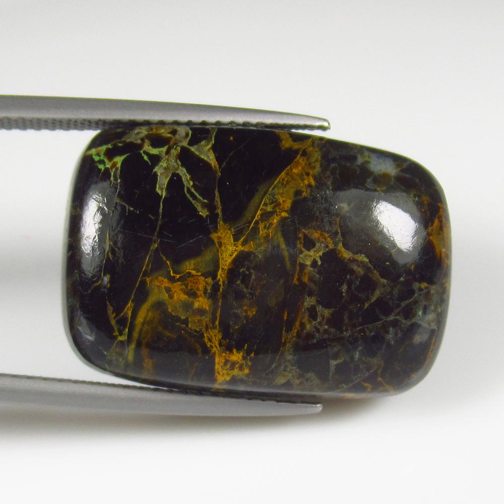 Natural Jasper Quartz - 18.39 Ct: No Reserve! Title: Natural Jasper Quartz - 18.39 Ct Origin: Brazil Weight: 18.39 Size/Dimensions: 24.0 x 16.50 x 6.50 mm Additional Information: Pieces : 1 No's / Shape : Cushion Cabochon / Color : Br