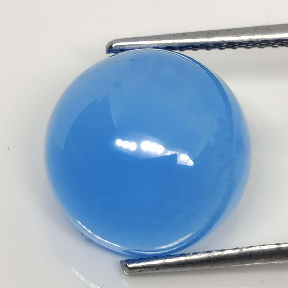 7.65 ct Natural Blue Chalcedony: No Reserve! Title: 7.65 ct Natural Blue Chalcedony Additional Information: Gemstones: Chalcedony Carat Weights: 7.65 ct Size/Dimensions: 11 X 11 mm Materials & Techniques: Chalcedony Shipping: Domesti