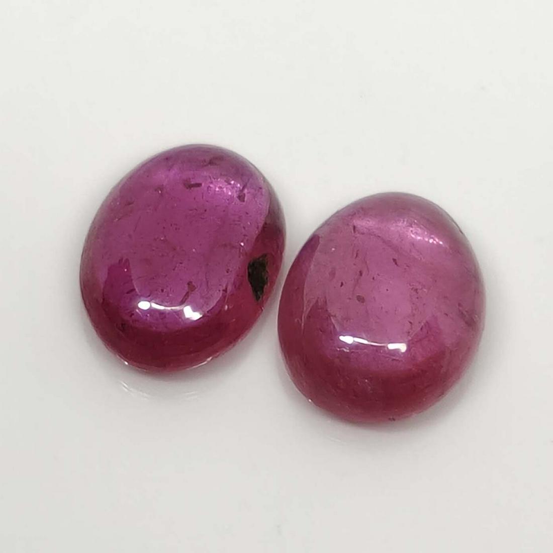 2.45 ct Natural Red Ruby Cab Pair (1 of 1)