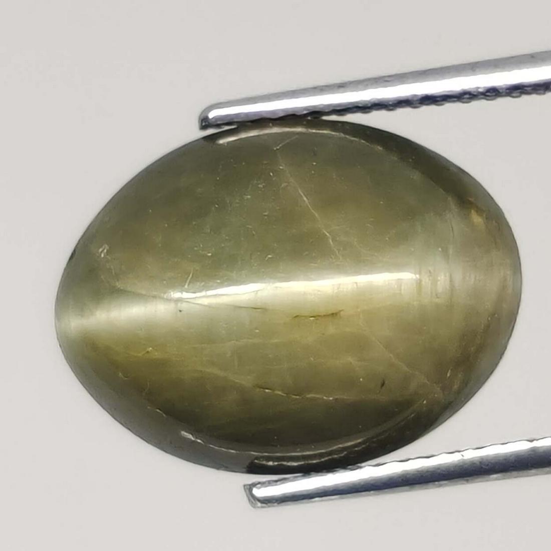 10 ct Natural Cat's Eye: No Reserve! Title: 10 ct Natural Cat's Eye Additional Information: Gemstones: Natural Cat's Eye Carat Weights: 10 ct Size/Dimensions: 15 X 11 X 8.75 mm Treatment: Colorless Oil Materials & Techniques: