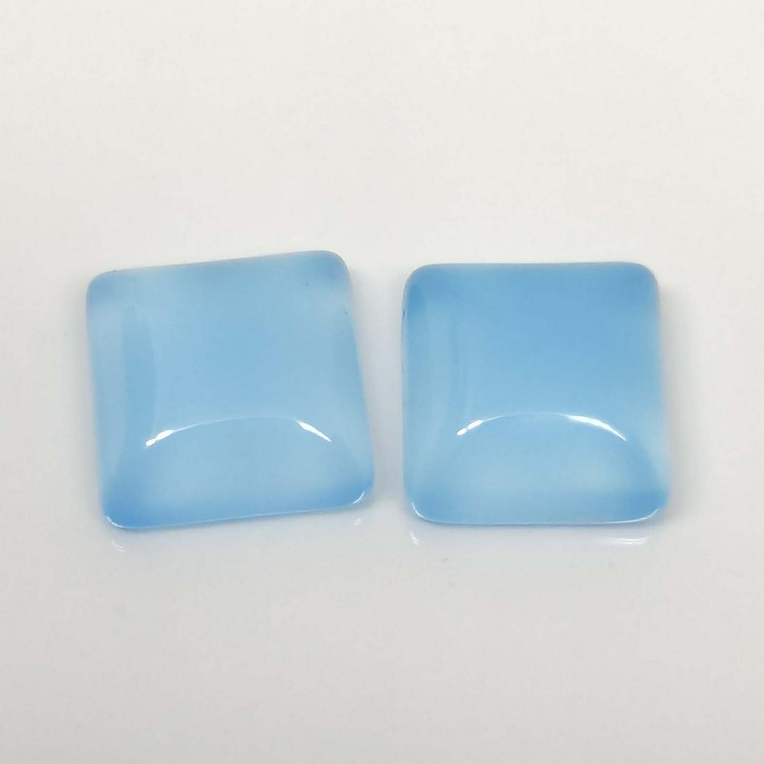 8.85 ct Natural Blue Chalcedony Pair (1 of 1)