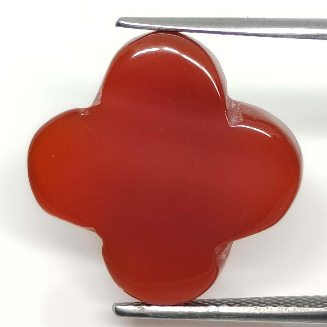 9.20 ct Natural Carnelian Star: No Reserve! Title: 9.20 ct Natural Carnelian Star Additional Information: Gemstones: Carnelian Carat Weights: 9.20 ct Size/Dimensions: 15 X 15 mm Materials & Techniques: Onyx Shipping: Domestic: Flat-