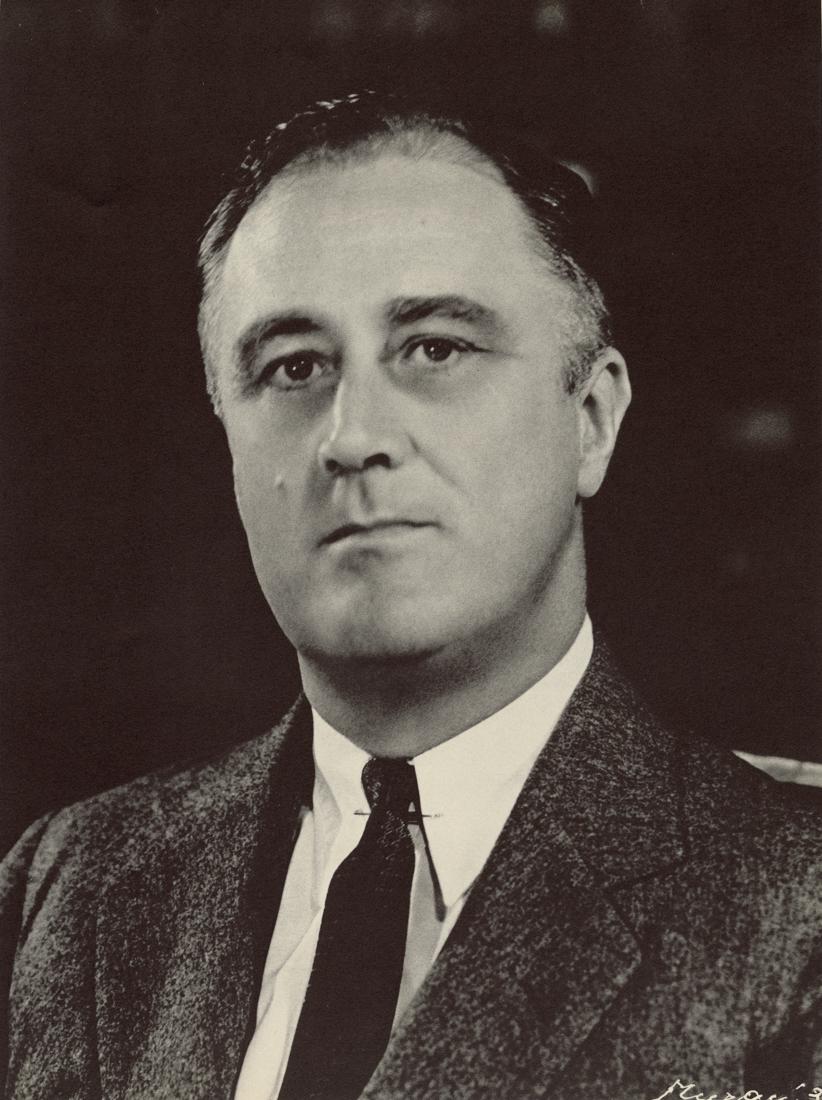 NICKOLAS MURAY - Franklin D. Roosevelt: Artist: Nickolas Muray Title: Franklin D. Roosevelt Medium: Photo Litho, 1967, USA Dimensions: 9.45x12.65" Desciption: Heat Wax Mounted on 12x16" Conservation Board Artist Bio: Nickolas Muray (1892 -