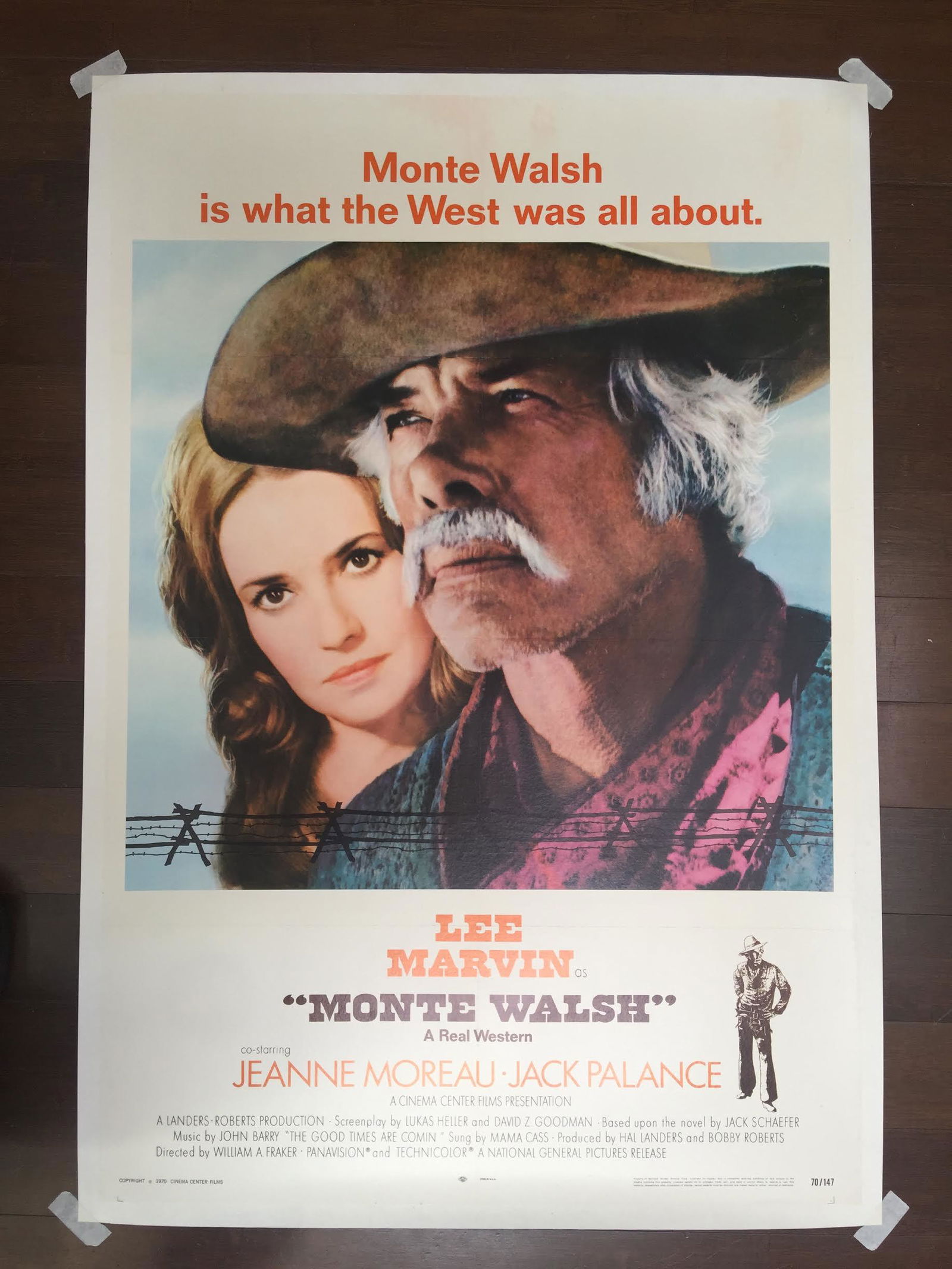 Monte Walsh - Lee Marvin (1970) US One Sheet Movie Poster LB (1 of 5)