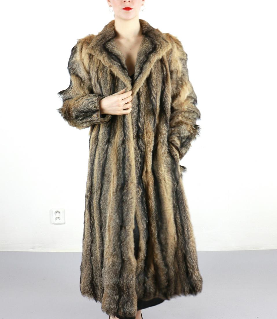 CROSS FOX FUR COAT EU: L ; US: 14 (1 of 13)