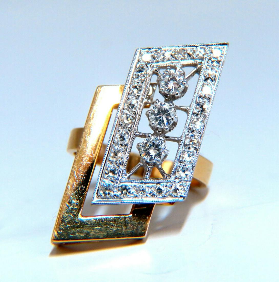 1.20ct Retro Shadow Deco Diamonds Ring 14kt (1 of 6)
