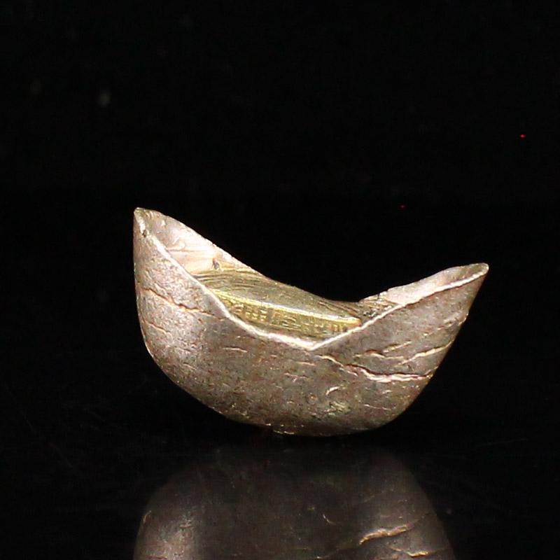 Chinese Qing Dynasty Pure Silver Ingot (1 of 6)