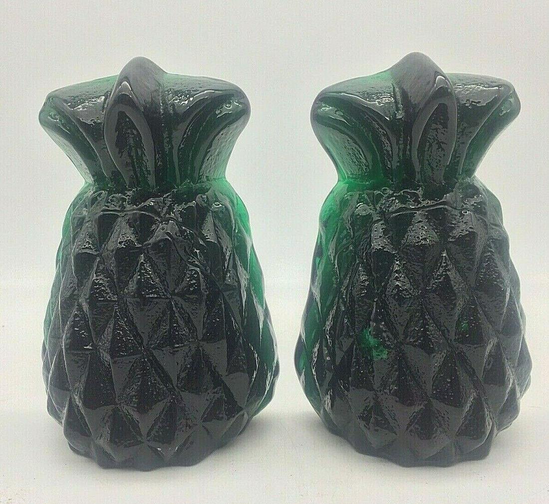PAIR BLENKO PINEAPPLE BOOKEND U.S.A. w Tag (1 of 6)