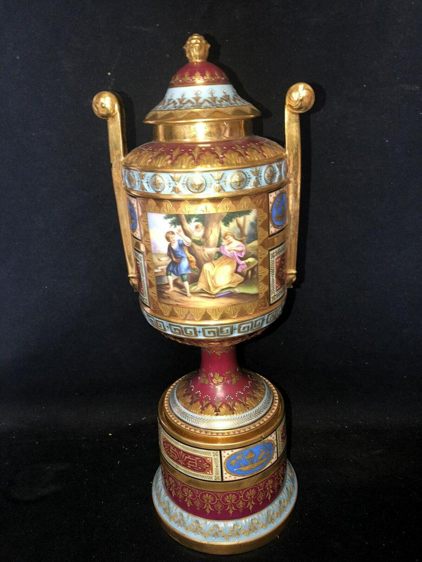 14 1/4” royal vienna covered urn (1 of 12)