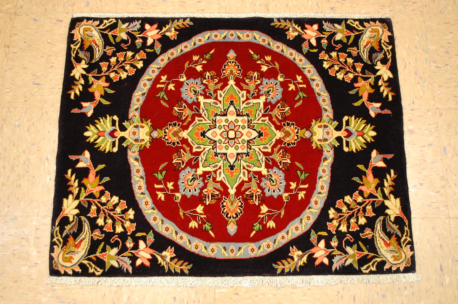 Persian KASHAN ORIENTAL RUG 2'5" x 3'1" (1 of 9)