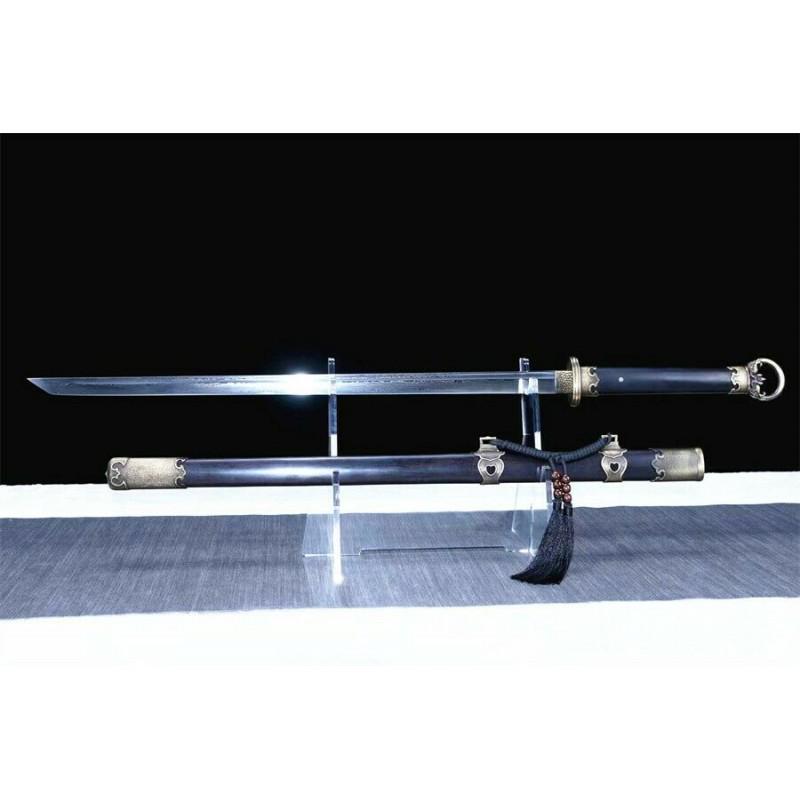 Full tang damascus steel sword katana exclusive pattern (1 of 5)