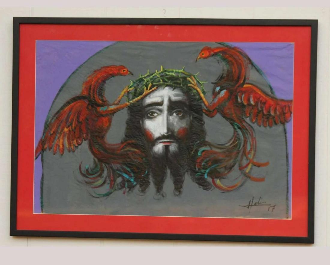 Original Elio Vasquez Painting Mexican Acrylic Fine Art Signed Collectible Decor (1 of 9)