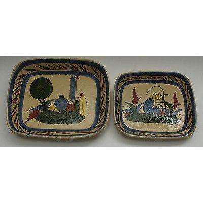 Vintage Mexican Serving Dish 1920's/ 30's Set of 2 Original (1 of 12)