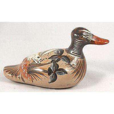 Vintage Ceramic Duck Mexico Hand Painted/Made Folk Art Collectable Tonala Large (1 of 7)