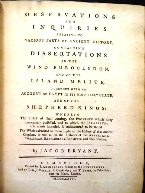 1767 Ancient Egypt Maps and Plates (1 of 6)