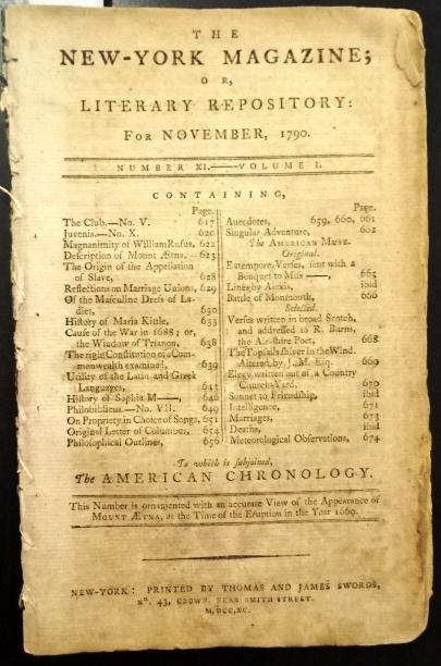 1790 Magazine John Adams Essay (1 of 3)