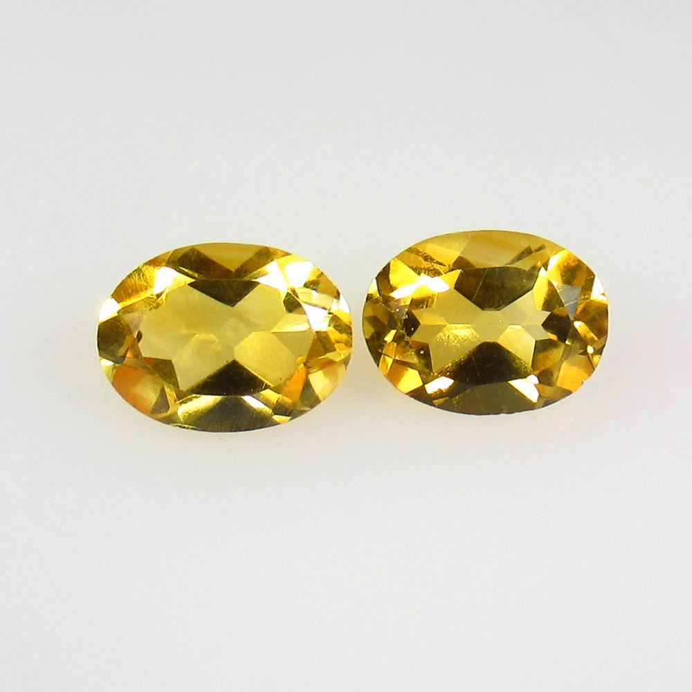 Natural Citrine Pair - 4.08 Ct (1 of 2)