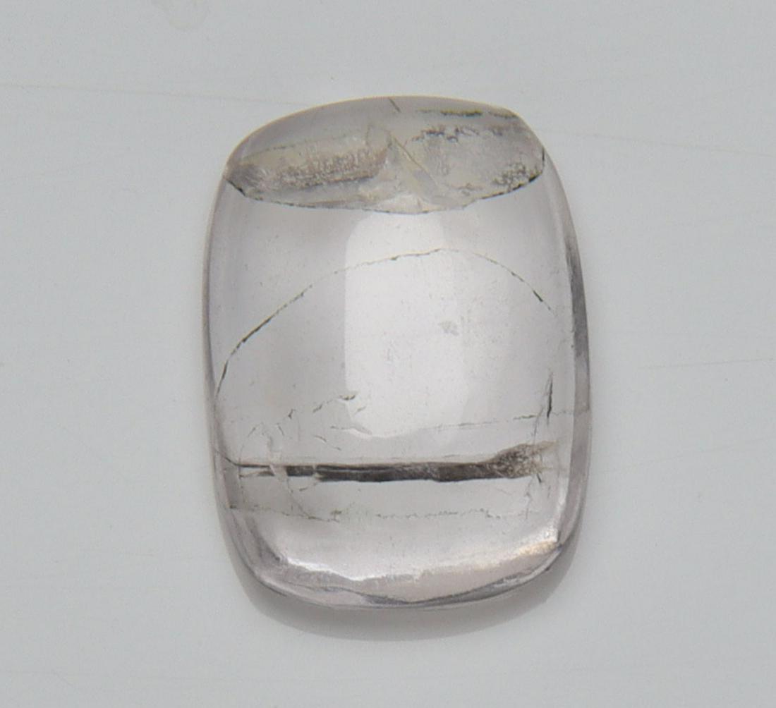 1.82 cts Natural Morganite: No Reserve! Title: 1.82 cts Natural Morganite Description: Gemstone : Natural Morganite Shape and Cut : Rectengular Cabochan Weight : 1.82 carats Measurements : 9.64x6.98x3.23 mm, Color : Peach Transp