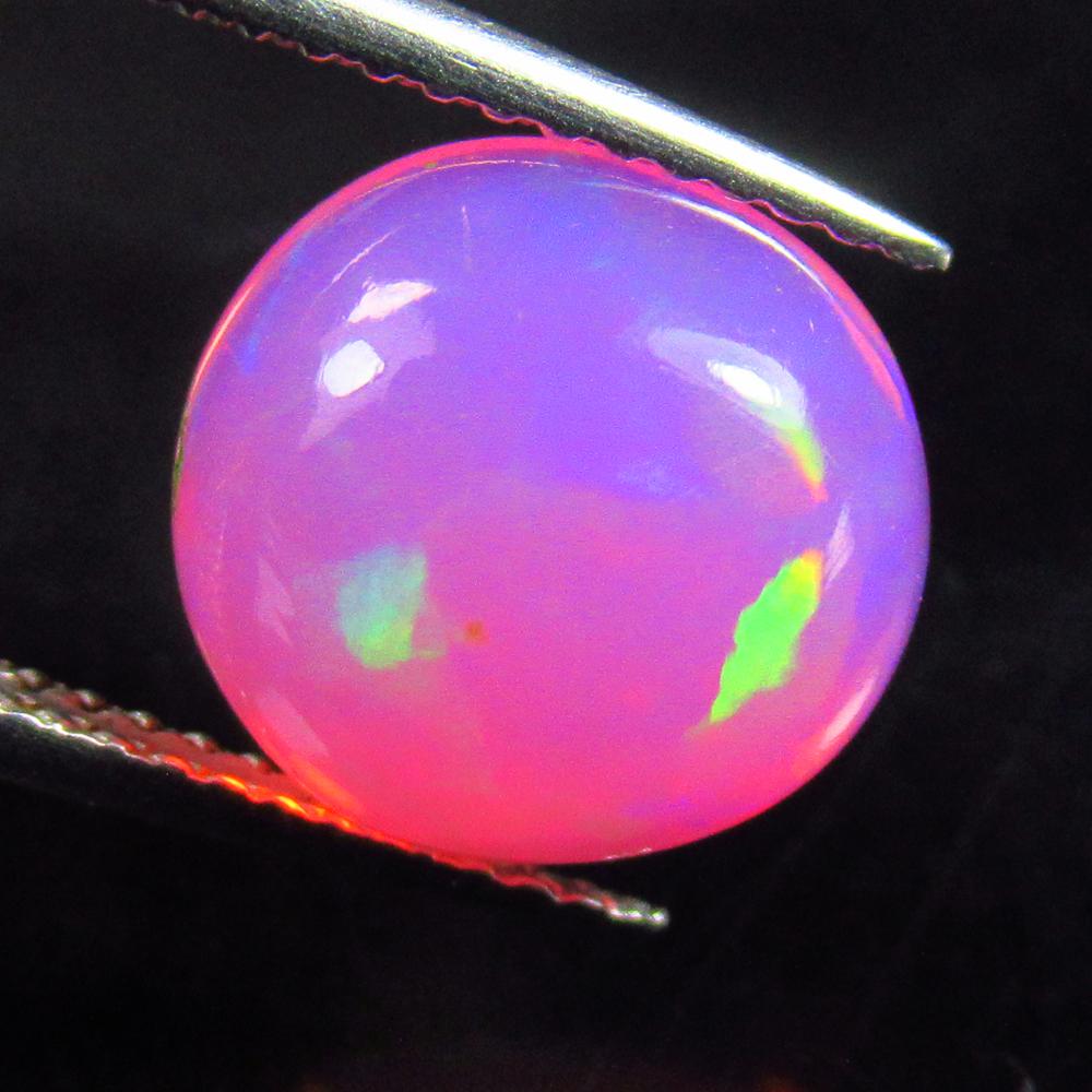 2.48 Ctw Natural Ethiopian Pink Fire Opal Round Cab (1 of 3)