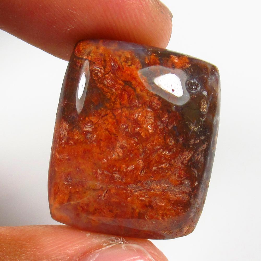 Natural Jasper Quartz - 28.84 Ct: No Reserve! Title: Natural Jasper Quartz - 28.84 Ct Origin: Brazil Weight: 28.84 Size/Dimensions: 23.0 x 20.0 x 7.0 mm Additional Information: Pieces : 1 No's / Shape : Cushion Cabochon / Color : Brow