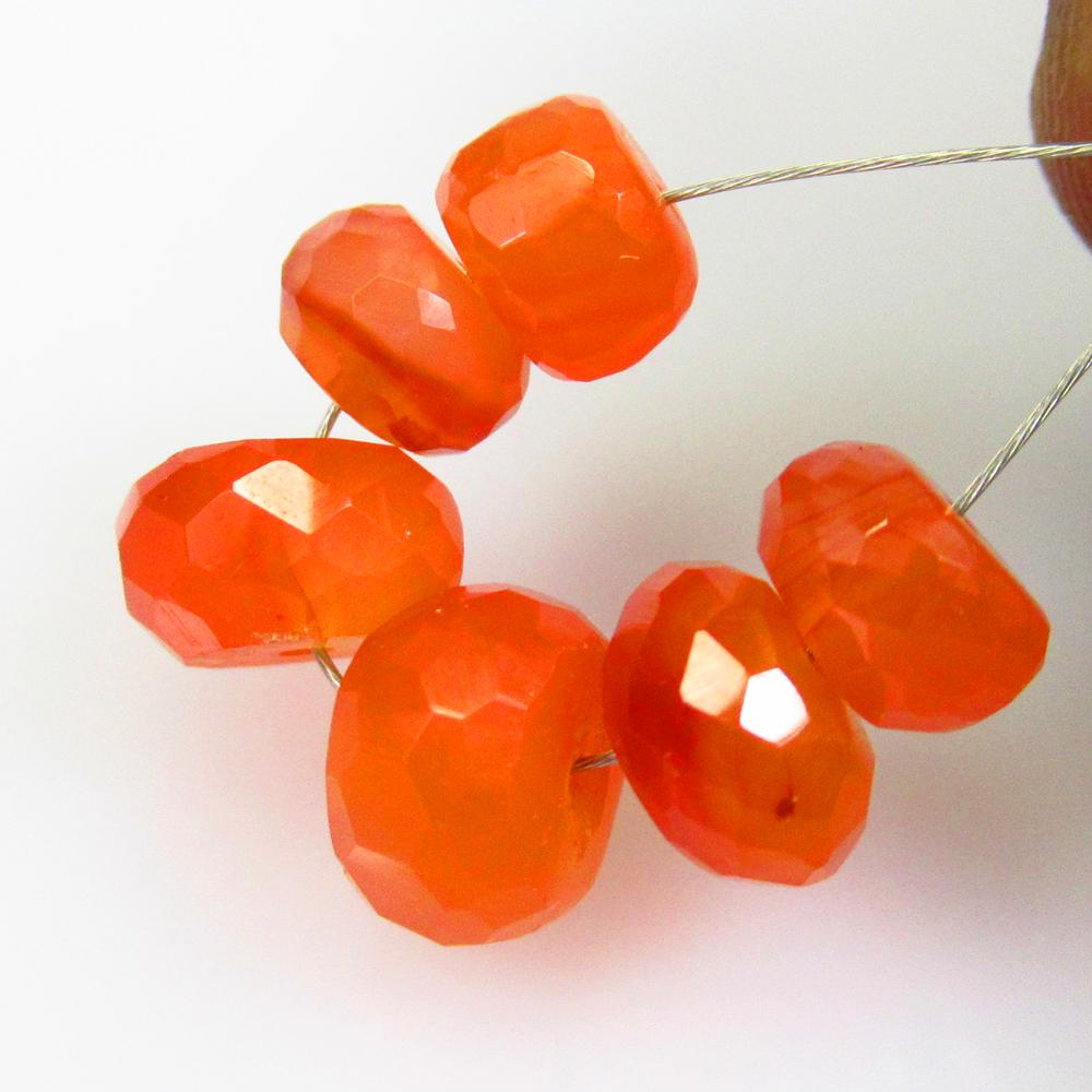 10.60 Ctw Natural 6 Orange Carnelian Round Beads: No Reserve! Title: 10.60 Ctw Natural 6 Orange Carnelian Round Beads Stone Clarity: Semi-Transparent Gemstones: Natural Carnelian Beads Carat Weights: 10.6 Size/Dimensions: 6.20 to 7.90 mm / 6 PC's Add