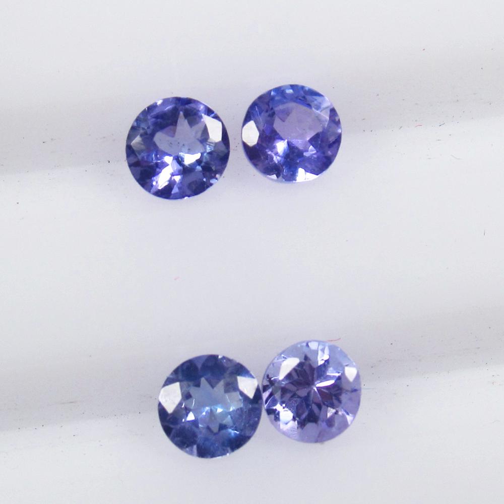 Natural Tanzanite Set - 0.54 Ct: No Reserve! Title: Natural Tanzanite Set - 0.54 Ct Origin: Tanzania Weight: 0.54 Size/Dimensions: 3.1 x 3.1 x 2.0 mm Additional Information: Pieces : 4 No's / Shape : Round Cut / Color : Violet / Clar