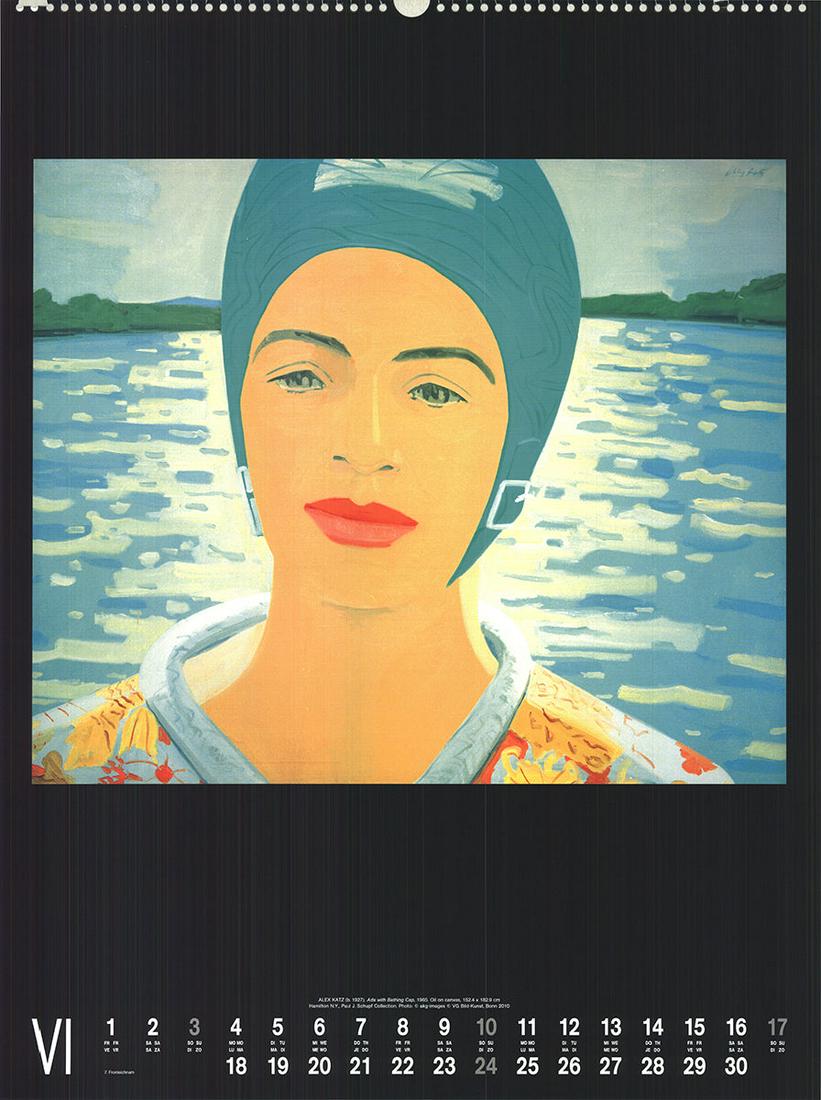 Alex Katz - Ada with Bathing Cap - 2012 Offset Lithograph 25.25" x 19" (1 of 3)