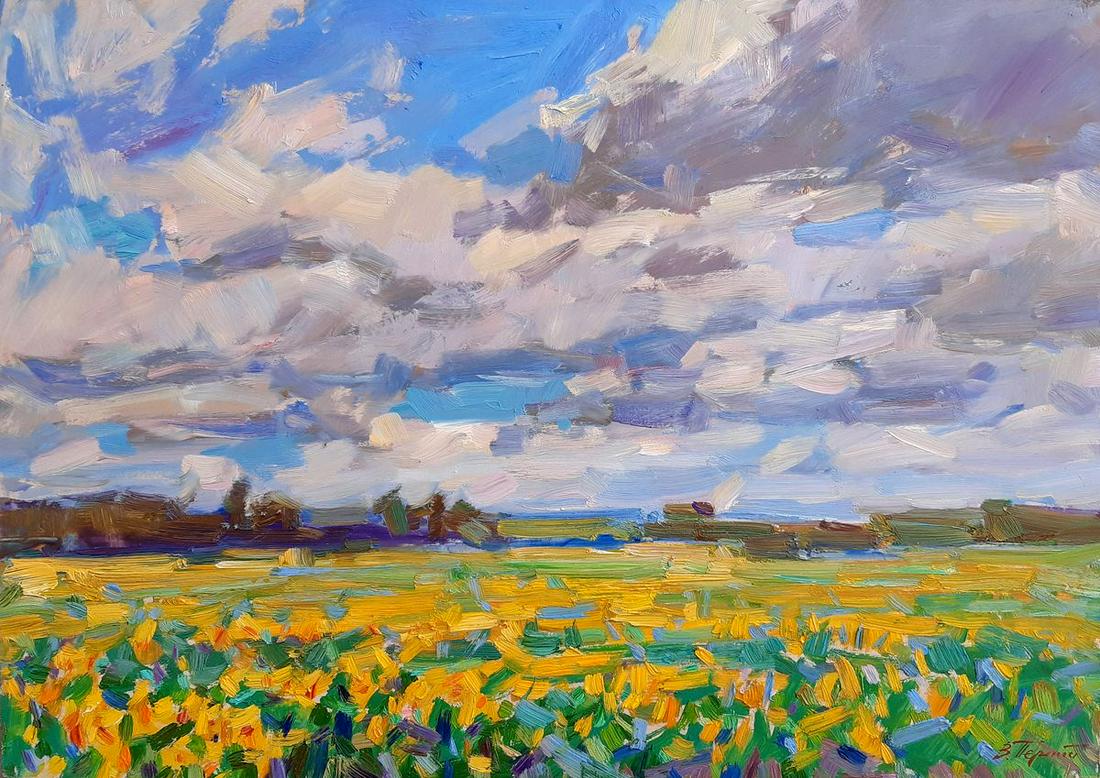 Oli painting Field of sunflowers Tepeta Miacheslav (1 of 6)