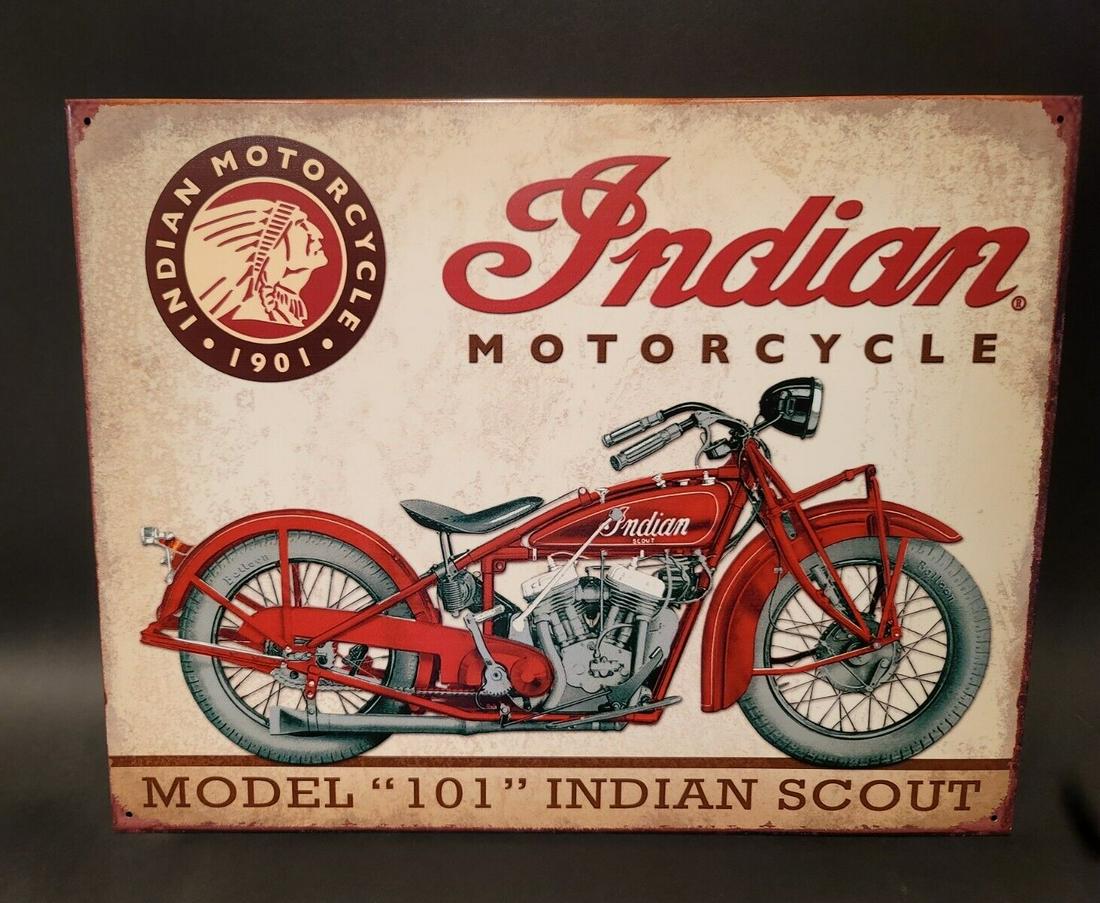 Indian Motorcycle Sign White (1 of 8)