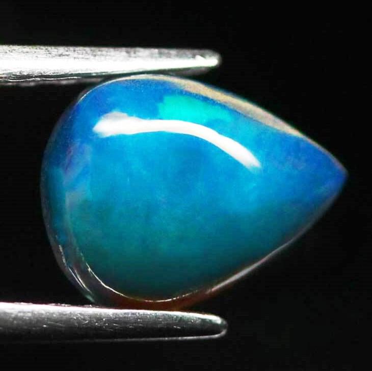 Natural Unheated Welo Ethiopian Black Opal Pear Shape (1 of 2)