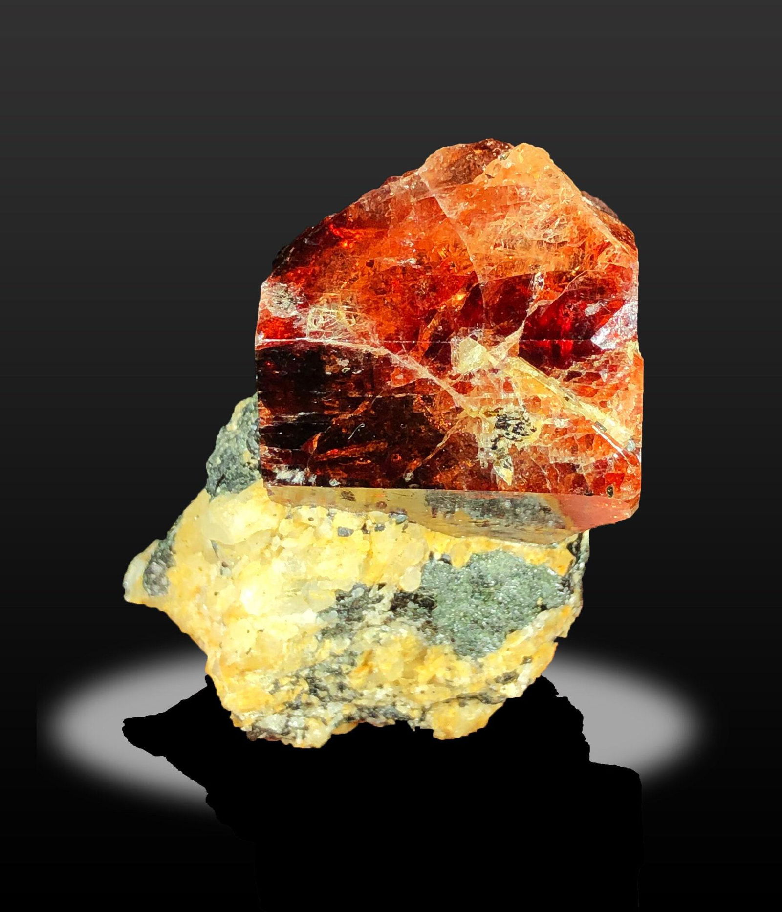 Zircon Specimen, Amazing Red Color, Zircon Lustrous Crystal, Pyramid Shape Crystal, Red Crystal, (1 of 6)