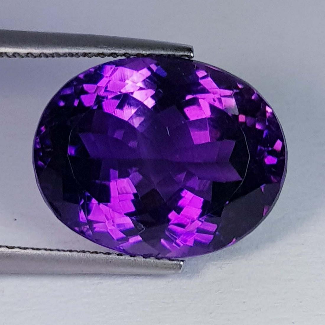 17.54 ctz" AAA Top Color Stunning Purple Gem Natural Amethyst (1 of 4)