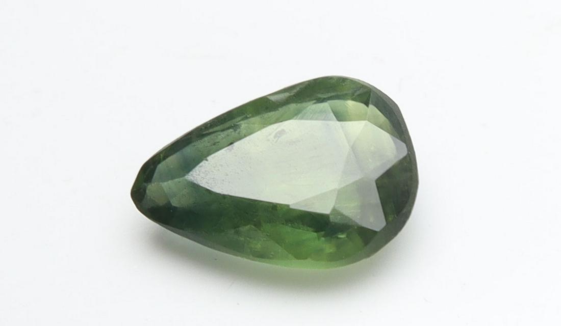 0.74 Cts Natural Unheated Green Sapphire (1 of 4)