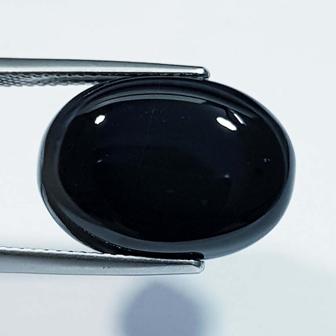 12.00 Ctz Natural Black Lace Agate: No Reserve! Title: 12.00 Ctz Natural Black Lace Agate Color/Clarity: Semi Transparent Gemstones: Agate Carat Weights: 12 Size/Dimensions: 18.70 x 13.20 x 5.50 Additional Information: Oval / Brazil Shi