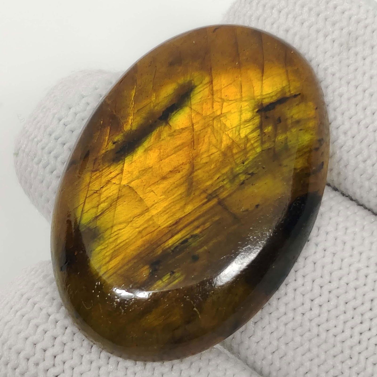 53.90 Ct "Stunning" Golden Fire Labradorite (1 of 3)