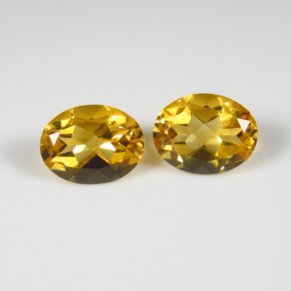 Natural Citrine Pair - 4.08 Ct (1 of 2)