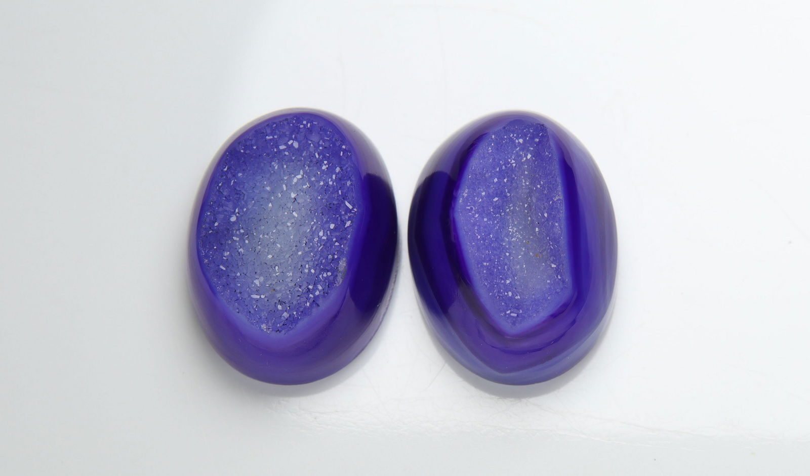 45.59 cts Natural Onyx Druzy Set (1 of 2)