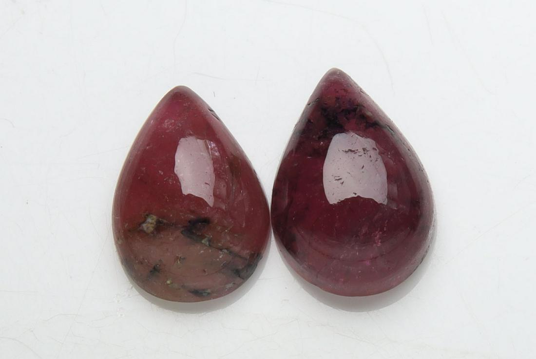 2.87 Cts Natural Rubelite Tourmaline Set (1 of 2)