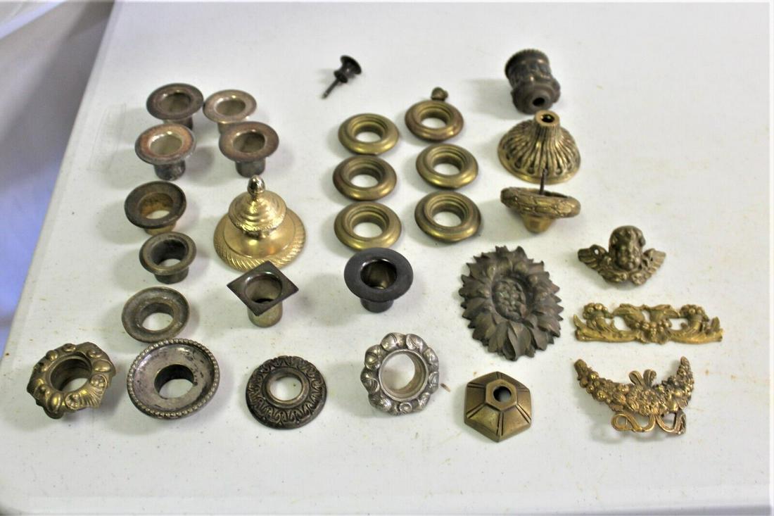 Reproduction Antique candle sleevs and appliques (1 of 7)