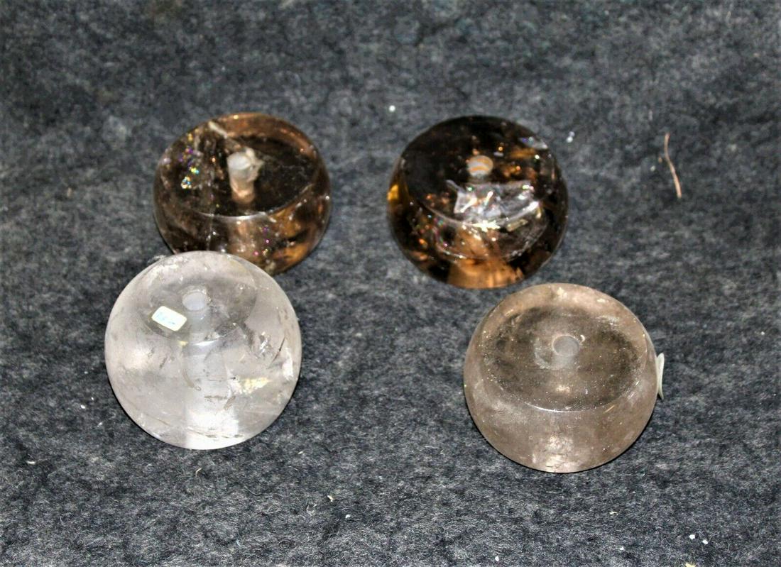 Rock Crystal spacers ,Brazil ,round drilled (1 of 4)