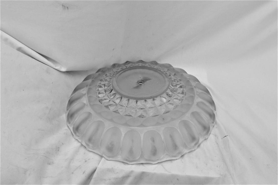 Antique Chandelier Glass Shade , Scallop design , Deco maybe . (1 of 4)