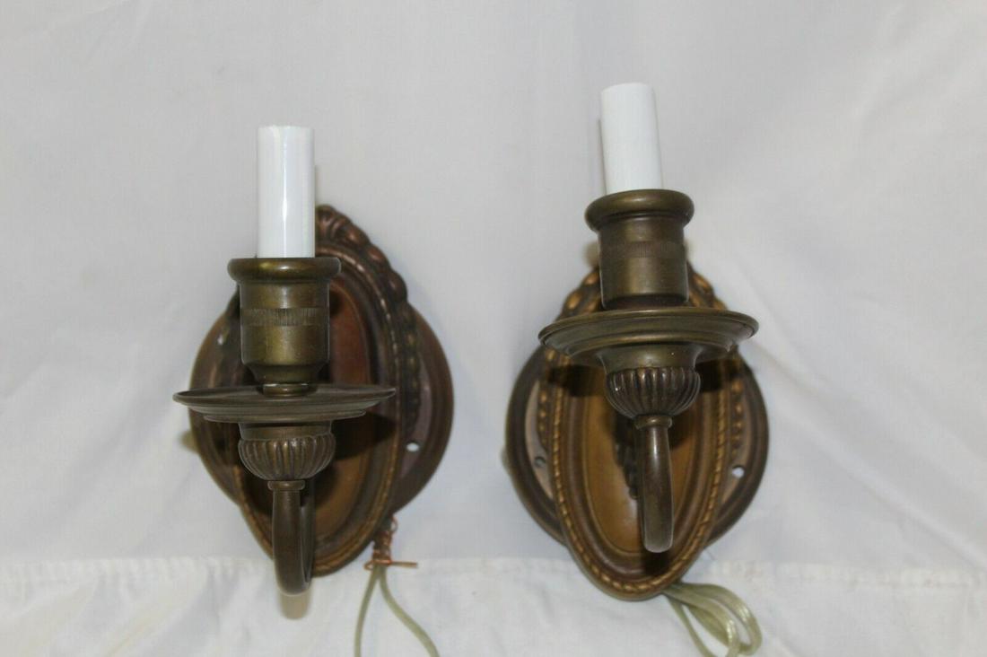 English design Sconces , Bronze finish ,single socket wired ,pair (1 of 6)