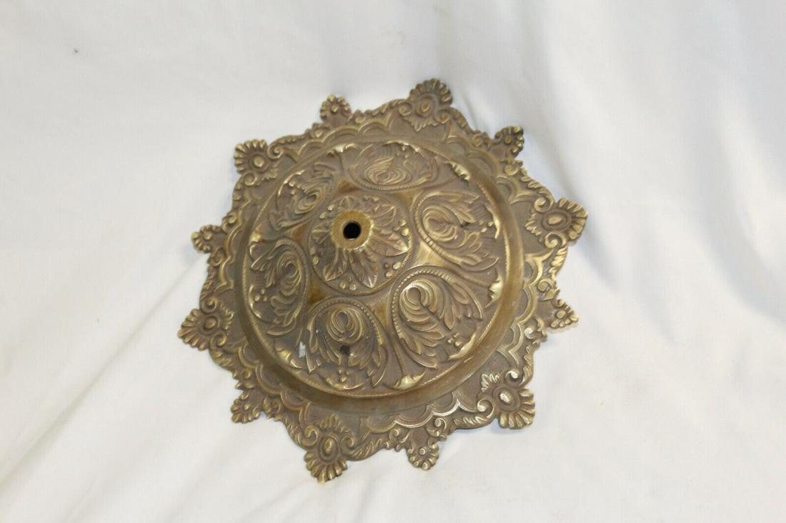 Solid Brass Chandelier Ceiling Canopy Antique (1 of 6)