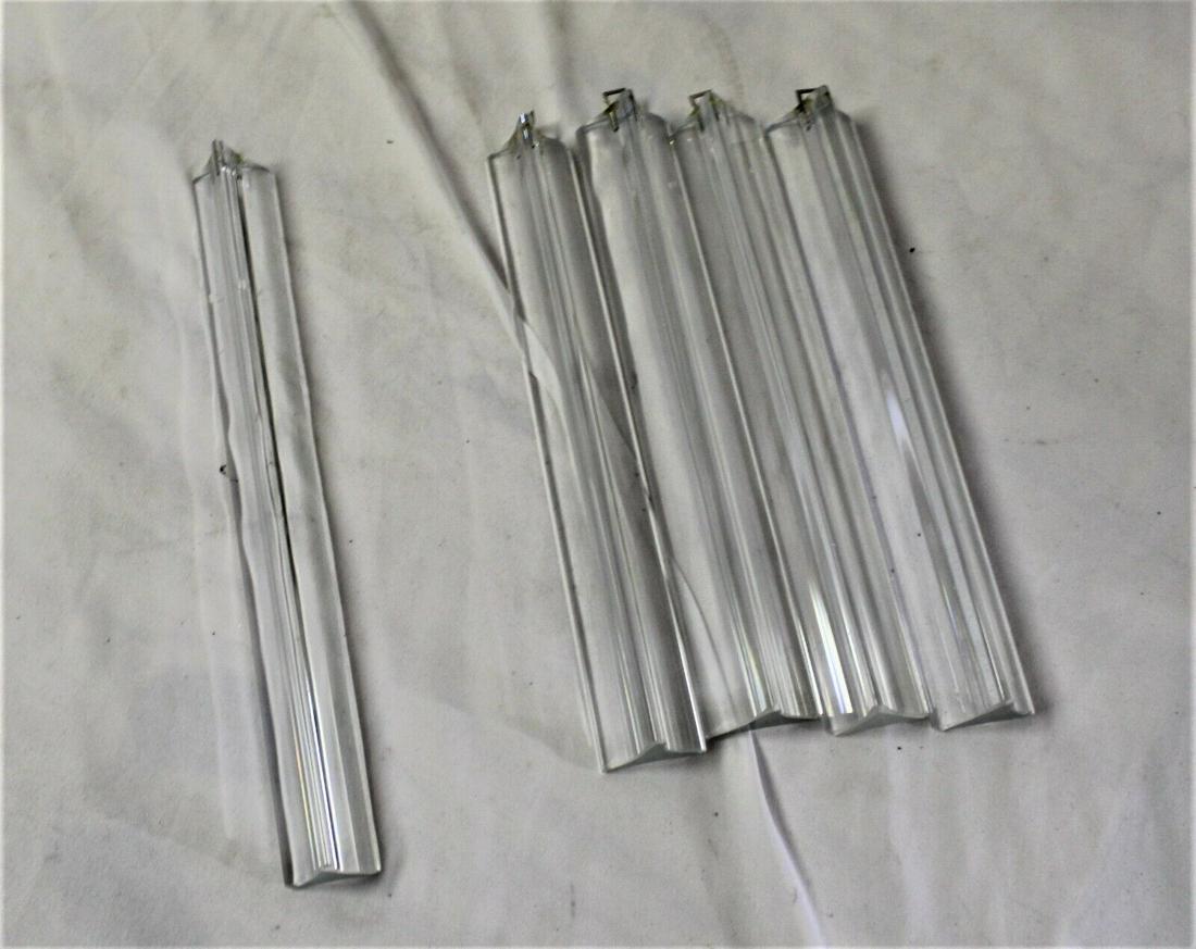 Glass parts chandeliers and sconces Tiedre,s: A few left over spare pieces only one in 11" and 4 in 10" old stock . close out Reserve: $15.00 Shipping: Domestic: Shipping rates are determined by destination International: Foreign shipping rates a