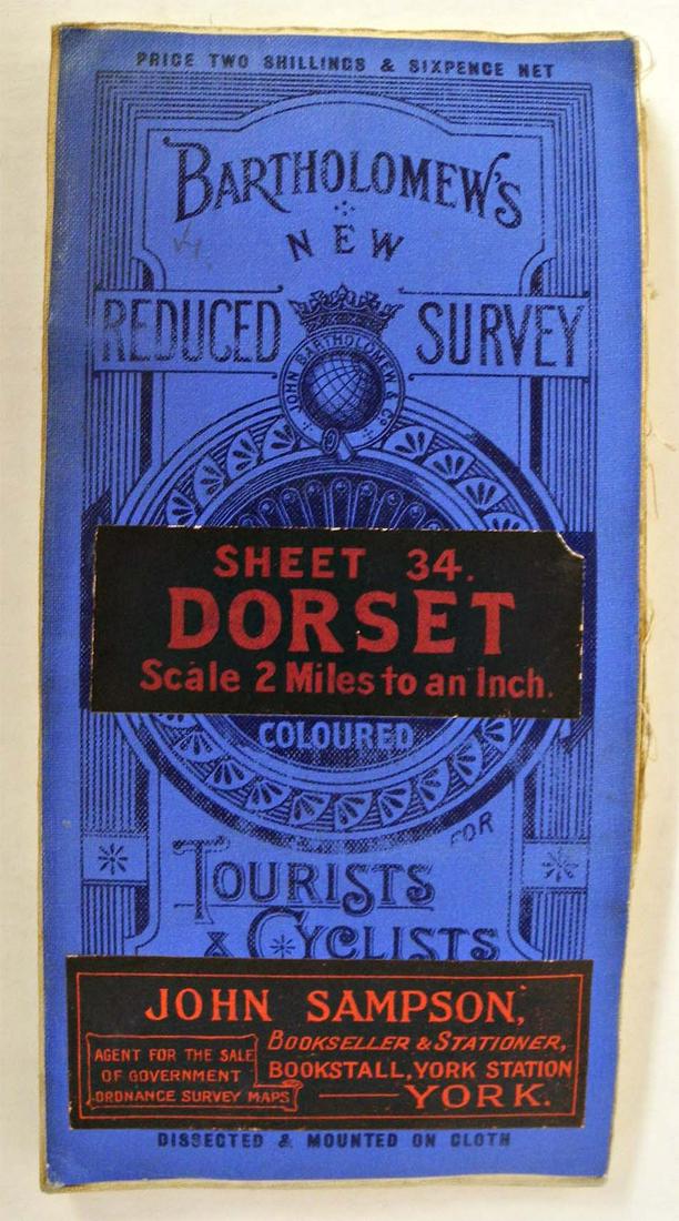 Bartholomew's "Half-Inch to Mile" Map of England & Wales. Dorset Sheet 34: Publication Date: c1920 Title: Bartholomew's "Half-Inch to Mile" Map of England & Wales. Dorset Sheet 34 Cartographer: BARTHOLOMEW, JOHN Publisher: THE EDINBURGH GEOGRAPHICAL INSTITUTE, JOHN BARTHOLOM