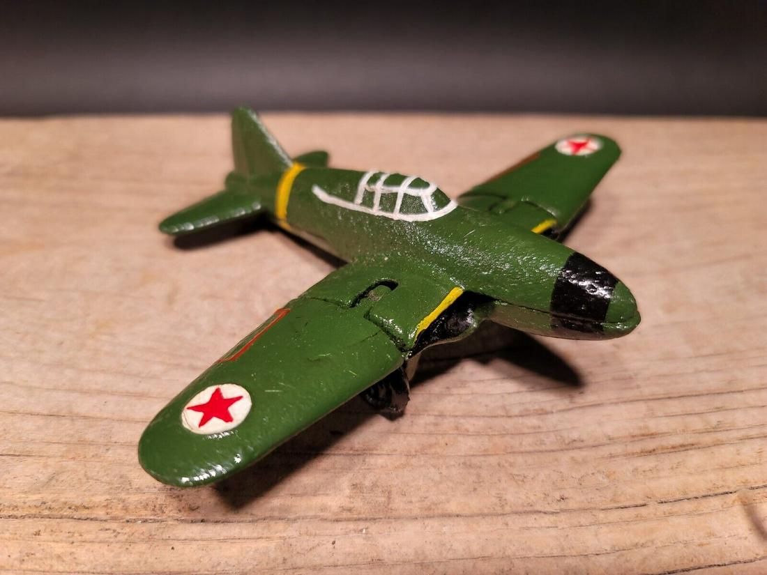 Cast Iron Green Airplane Toy Plane (1 of 12)
