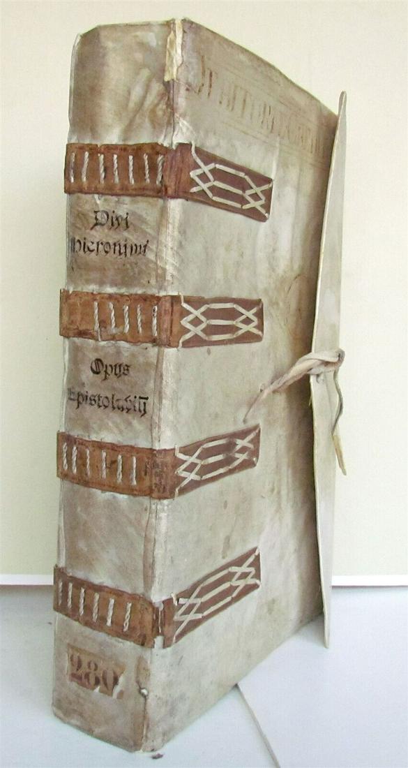 1490 INCUNABULA ST. JEROME S.Hieronymus EPISTOLAE antique vellum ROYAL FOLIO 17" (1 of 12)