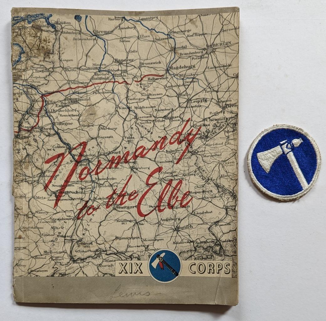 WWII ILLUSTRATED HISTORY of US ARMY XIX CORPS BOOK plus UNIFORM PATCH (1 of 7)