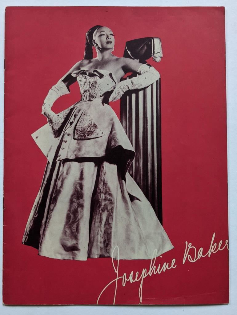 VINTAGE JOSEPHINE BAKER SOUVENIR PROGRAM US APPEARANCES ILLUSTRATED Civil Rights (1 of 6)